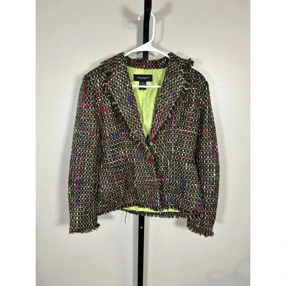 Meryl Diamond New York Fringe Blazer Vintage Size 8 - Picture 1 of 7